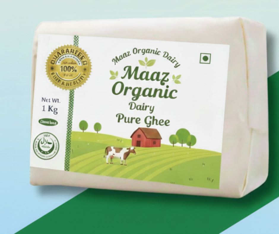 Fresh Cow Butter Maaz Organic Dairy – 1kg (Pure & Natural)